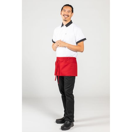 Uncommon Threads 2-Section Pocket Waist Apron Red 3065-1900